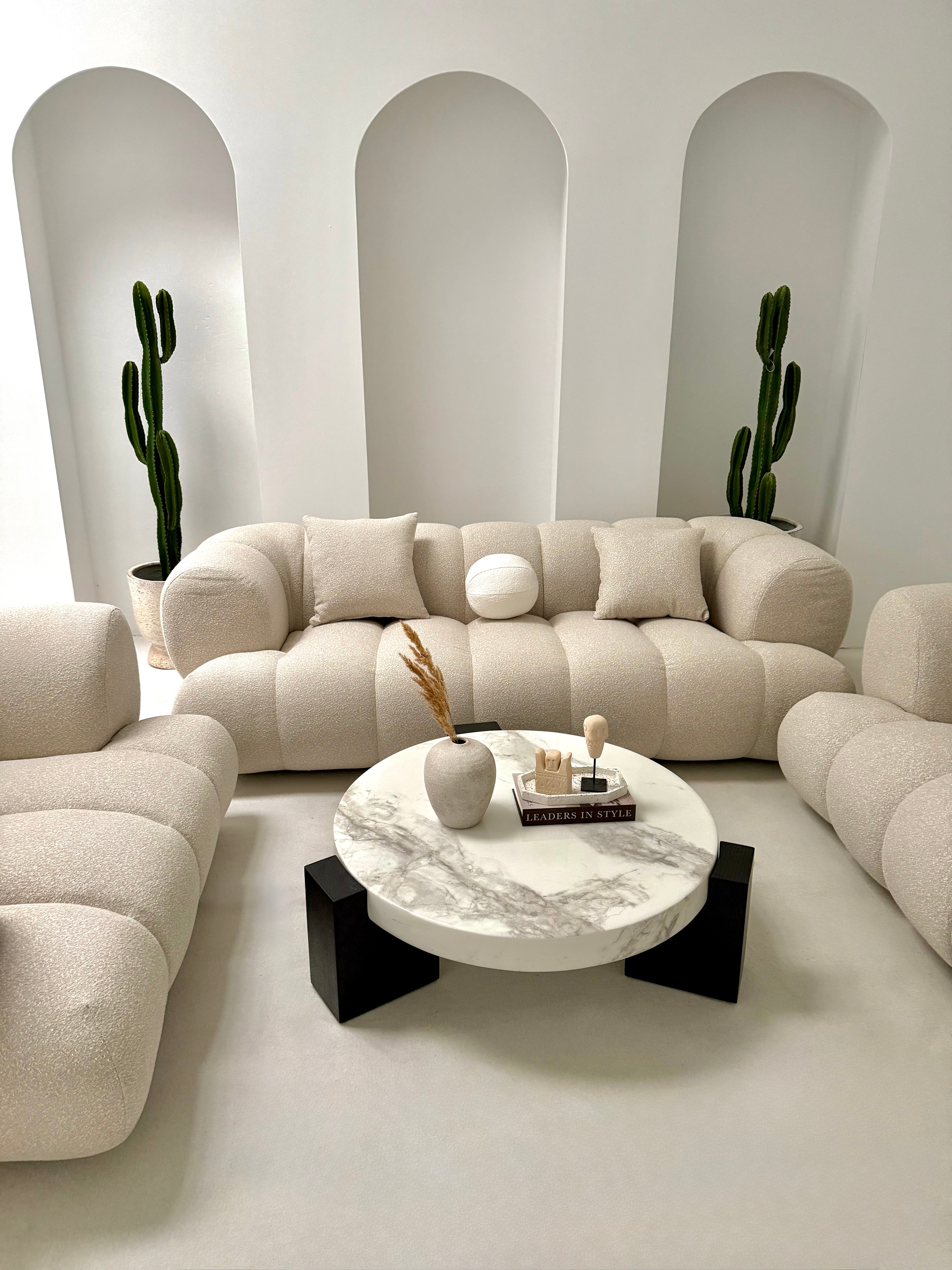 ZESTAW WYPOCZYNKOWY LUNARIO KARMEL SOFA 3-OSOBOWA I 2 FOTELE