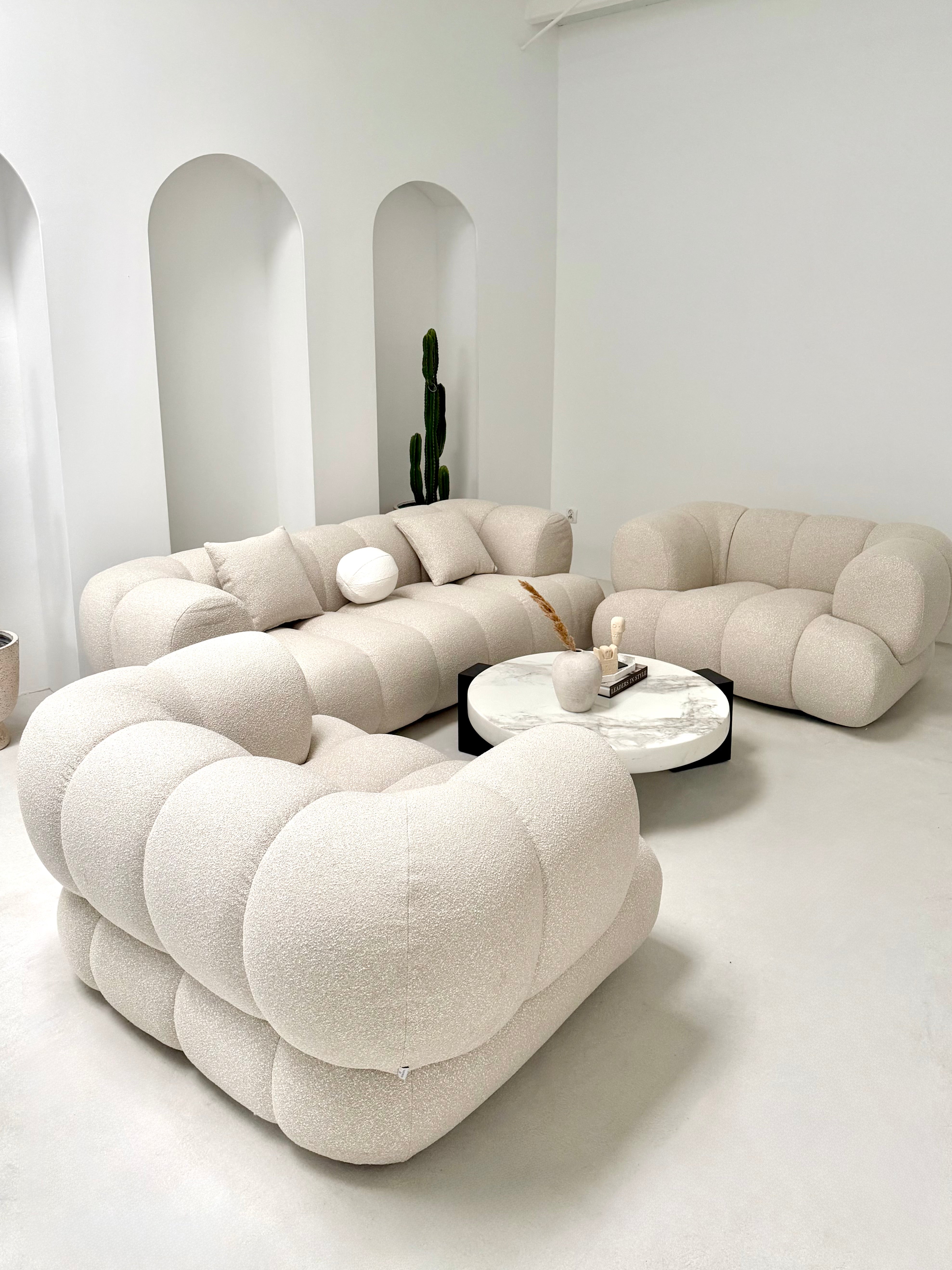 ZESTAW WYPOCZYNKOWY LUNARIO KARMEL SOFA 3-OSOBOWA I 2 FOTELE