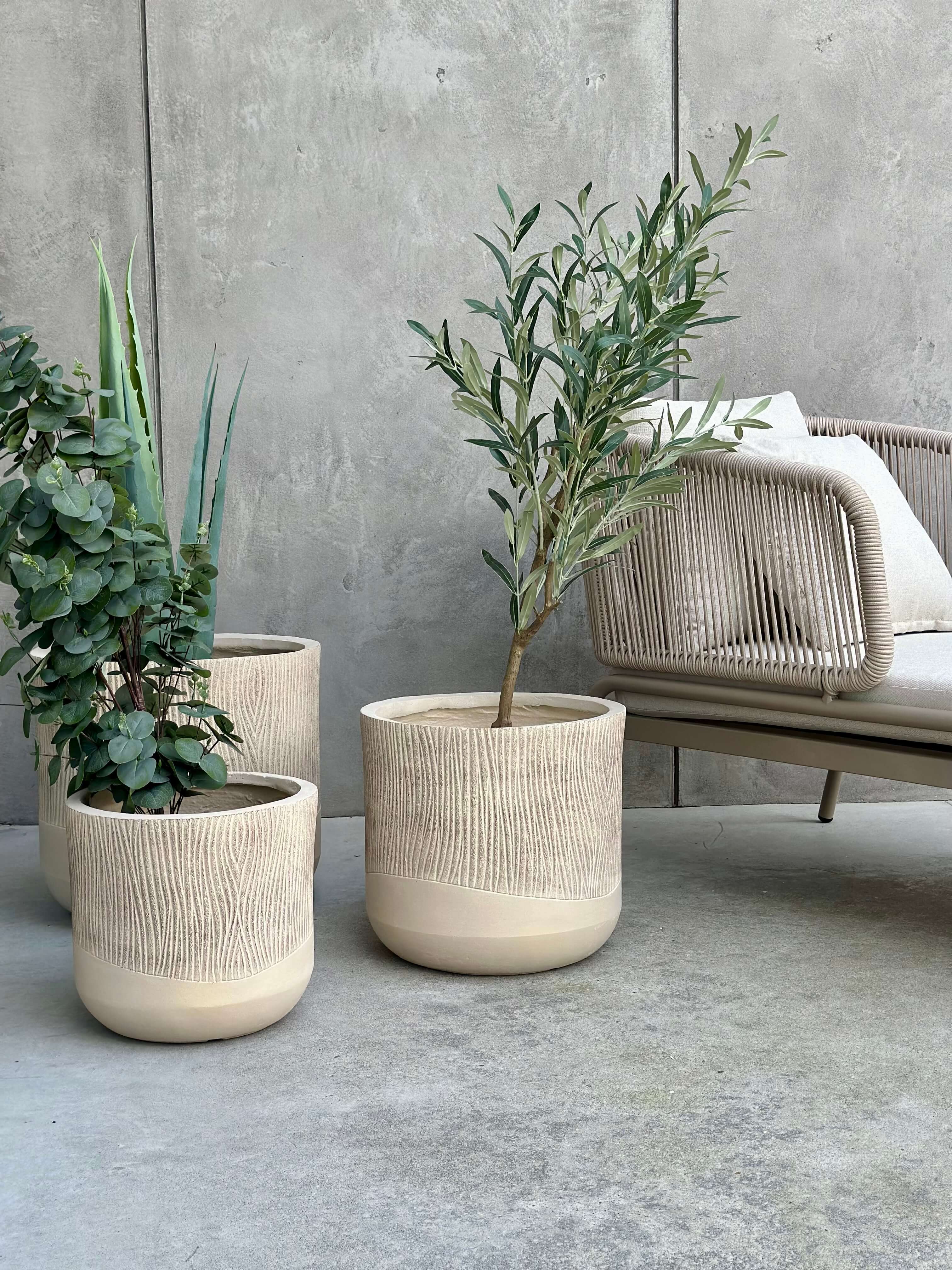 ZESTAW DONICZEK ALETTO  SAND