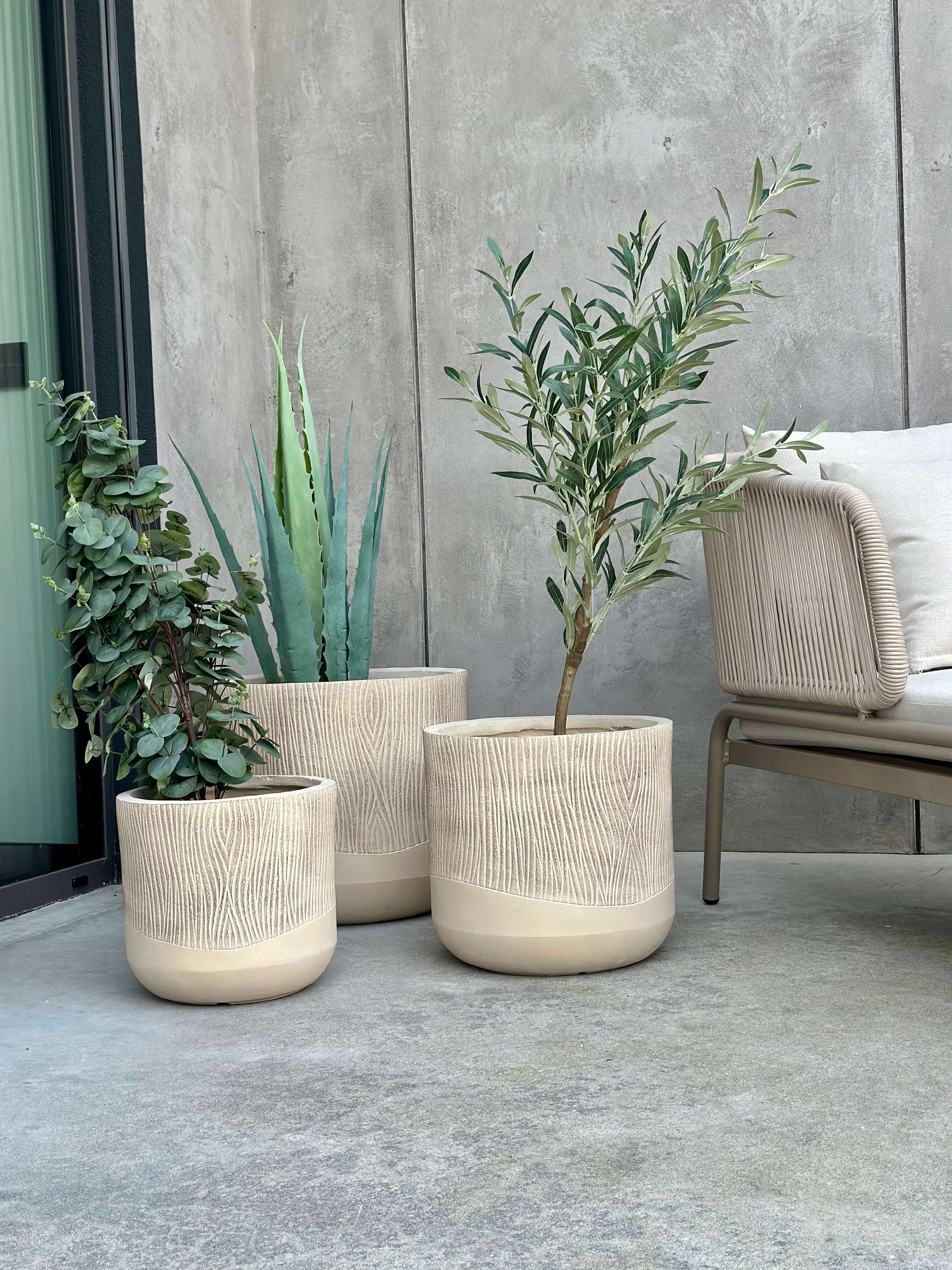 ZESTAW DONICZEK ALETTO  SAND