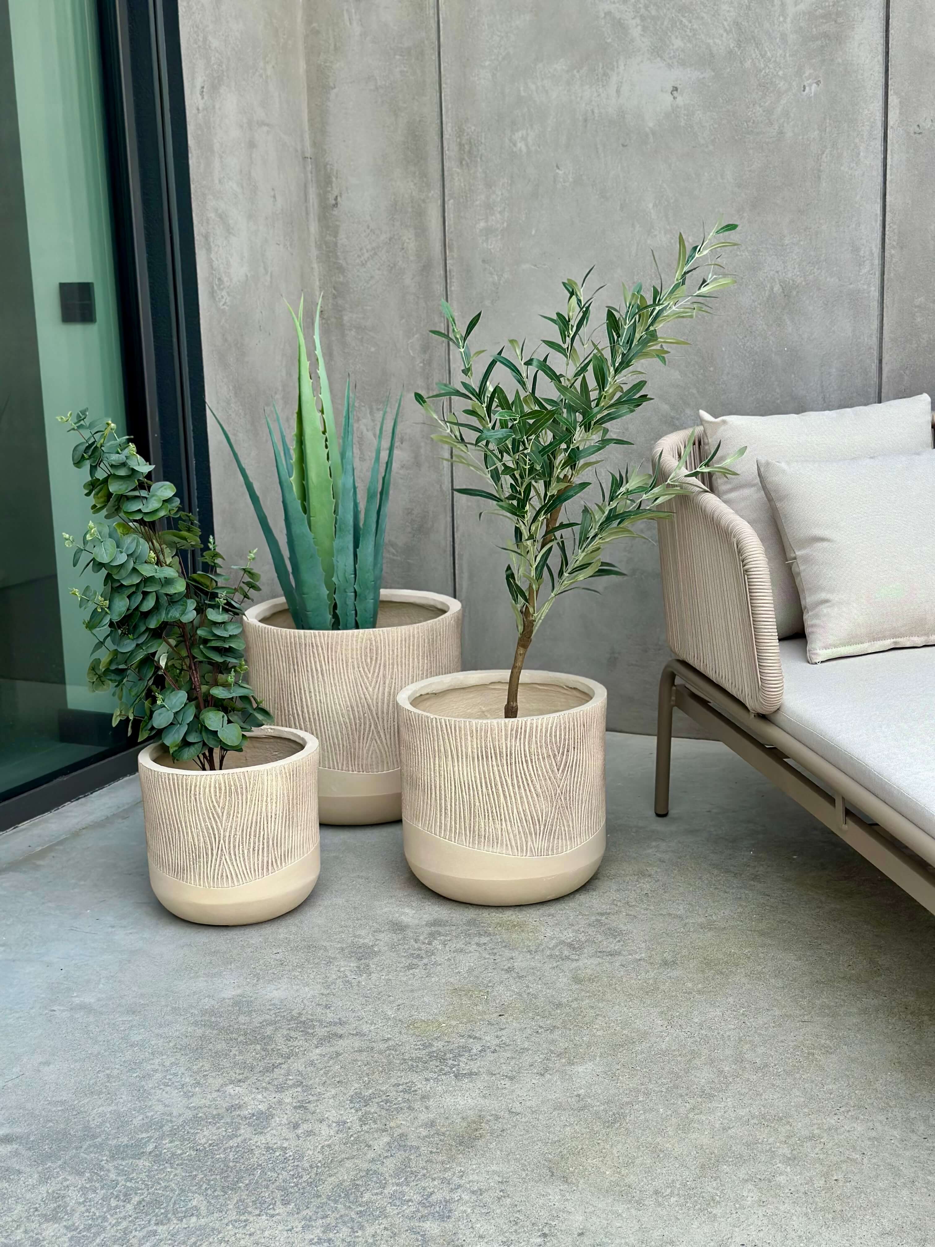 ZESTAW DONICZEK ALETTO  SAND