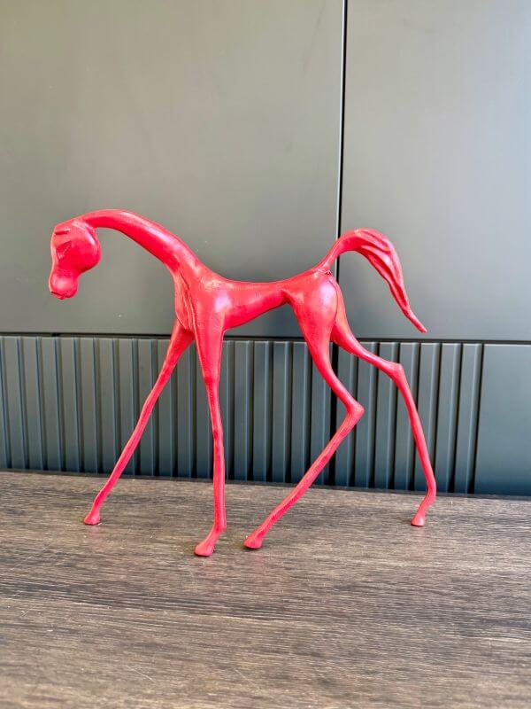 FIGURKA DEKORACYJNA COCO L CZERWONY