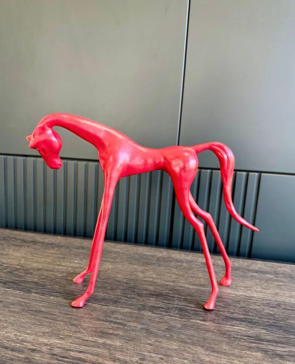 FIGURKA DEKORACYJNA COCO S CZERWONY