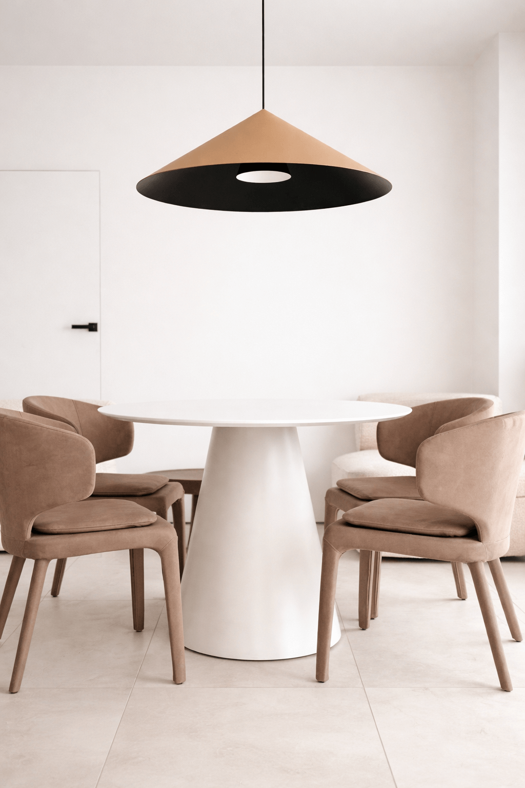 LAMPA WISZĄCA ALUMINIOWA LUMIRRA BRĄZOWA