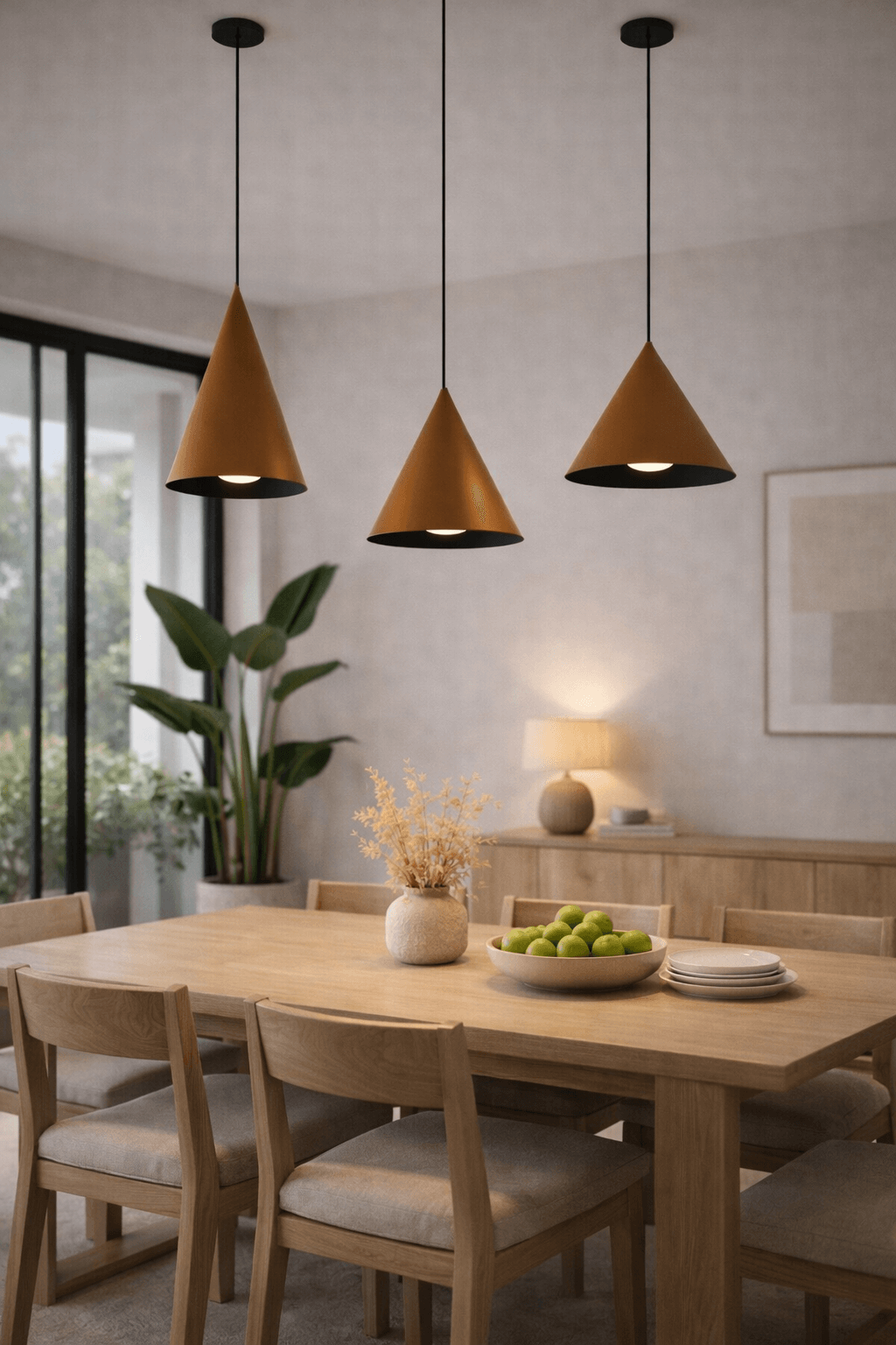 LAMPA WISZĄCA ALUMINIOWA LUNAVERA BRĄZOWA