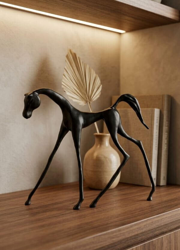 FIGURKA DEKORACYJNA COCO L CZARNY