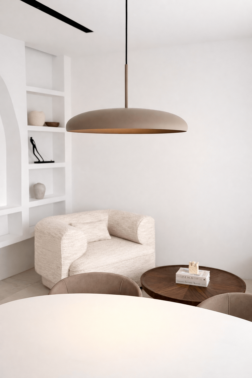 LAMPA WISZĄCA ALUMINIOWA METEORRA SZAMPAŃSKA