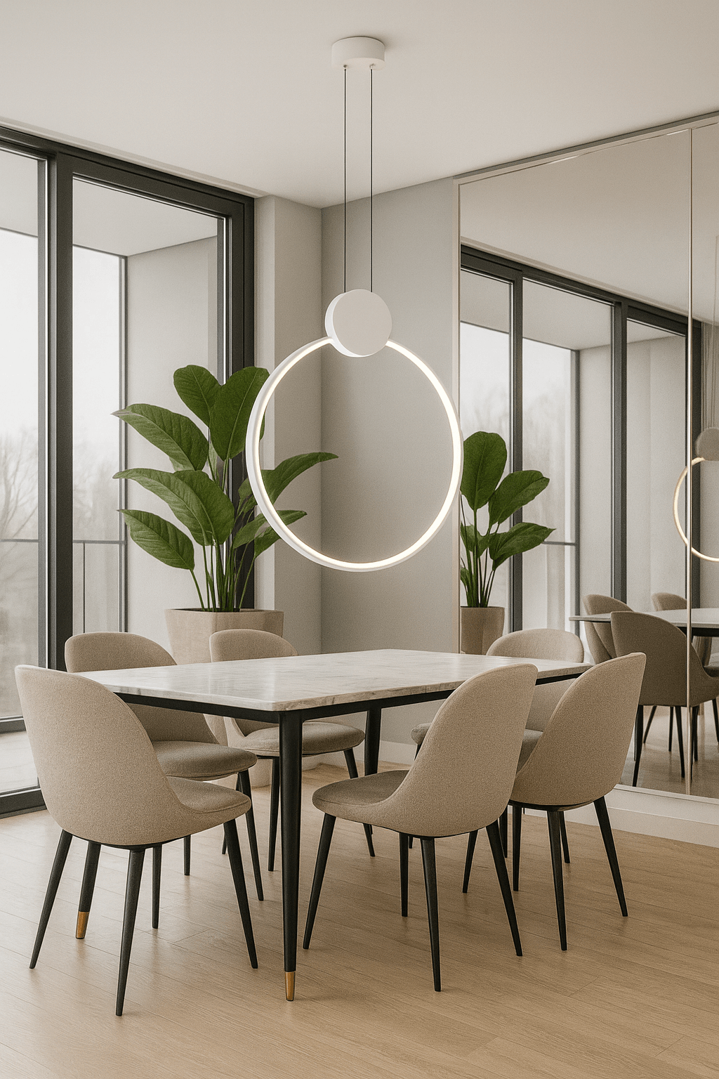 LAMPA WISZĄCA ZAFIRO L BIAŁA