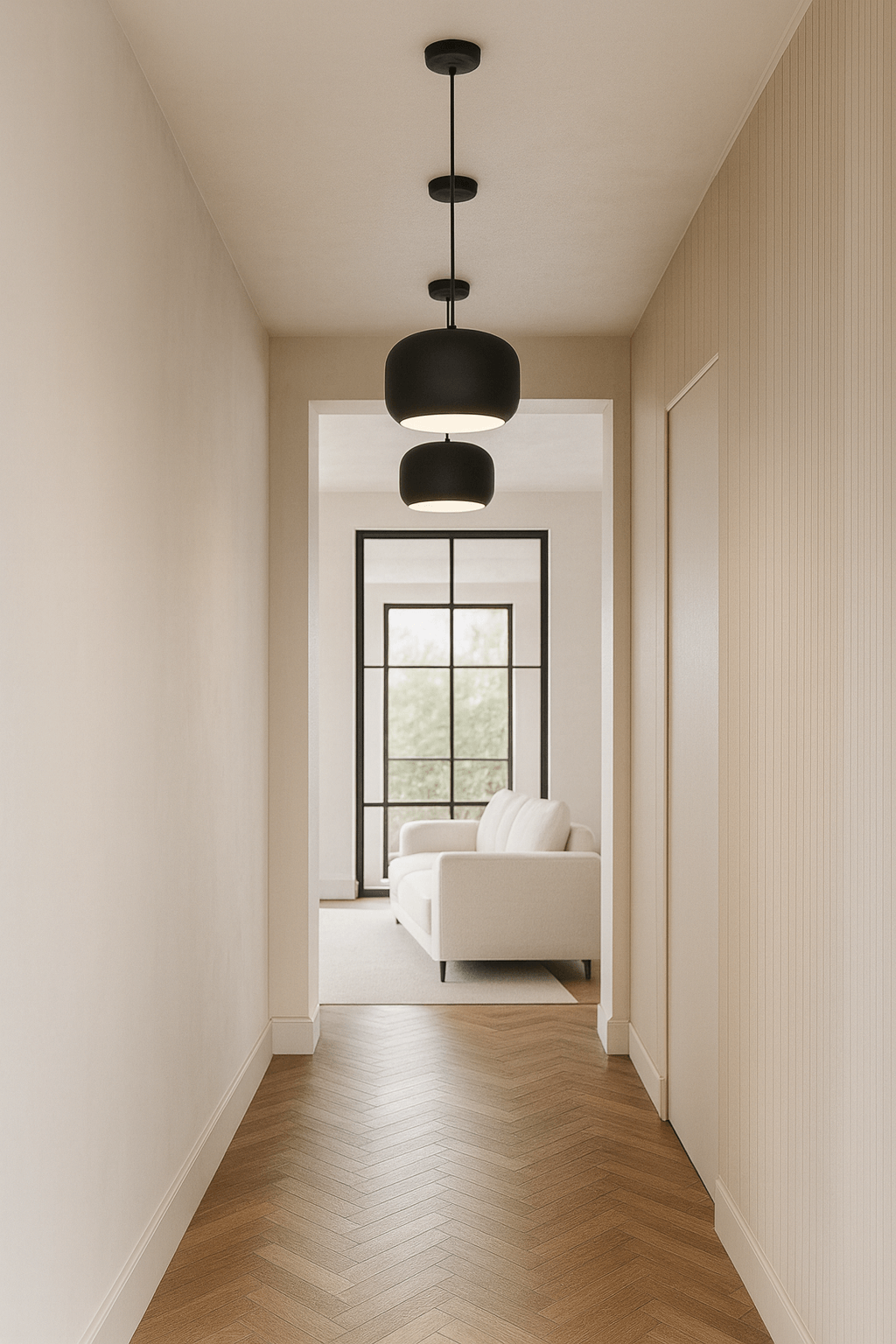 LAMPA WISZĄCA ALUMINIOWA ORIONIS L CZARNA