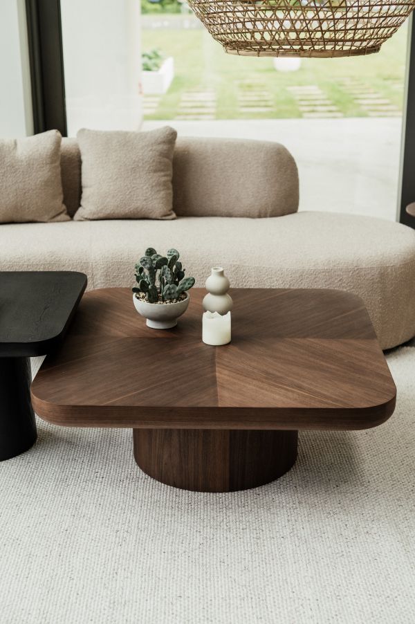 STOLIK KAWOWY FAREN BRĄZOWY