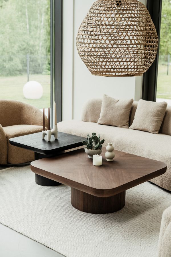 STOLIK KAWOWY FAREN BRĄZOWY