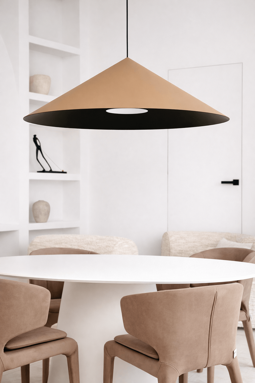 LAMPA WISZĄCA ALUMINIOWA LUMIRRA BRĄZOWA