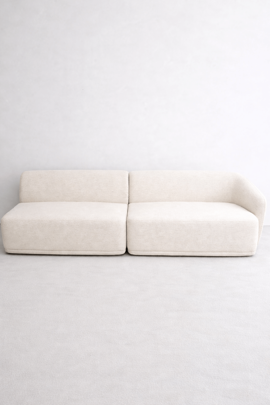 2-CZĘŚCIOWA MODUŁOWA SOFA Z LEWYM PODŁOKIETNIKIEM AMARONE LUX – KREMOWA