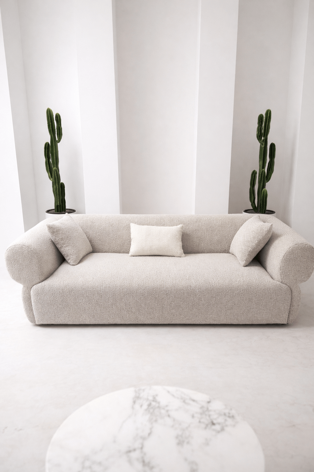 ZESTAW WYPOCZYNKOWY MILANO BEŻ SOFA 3-OSOBOWA I 2 FOTELE