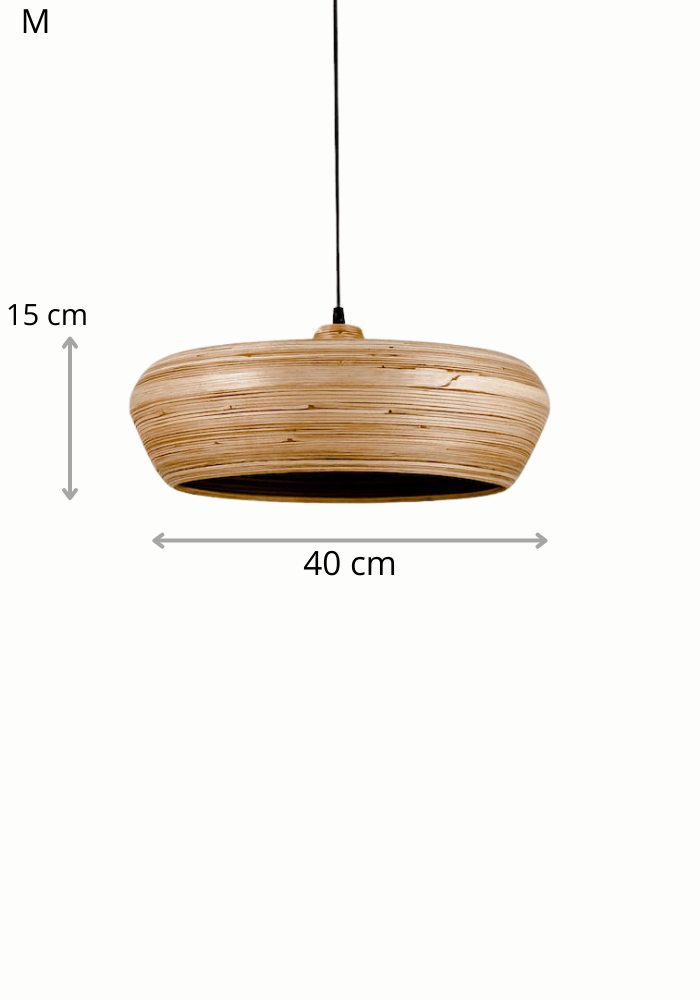 LAMPA BAMBUSOWA  WAFA M - 40 CM