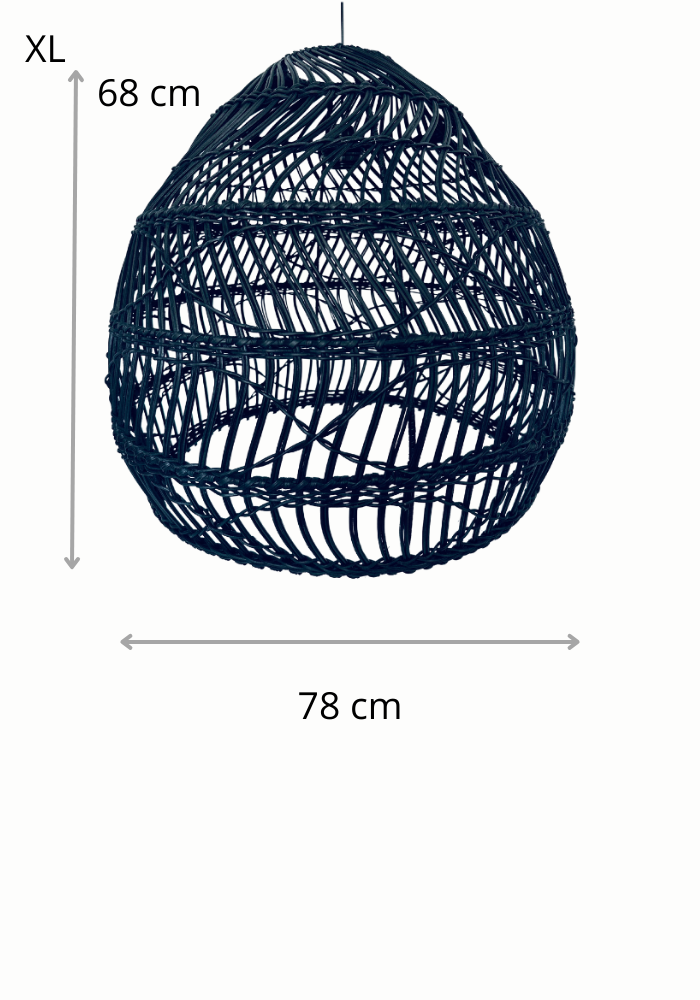 LAMPA CEZAR XL CZARNA