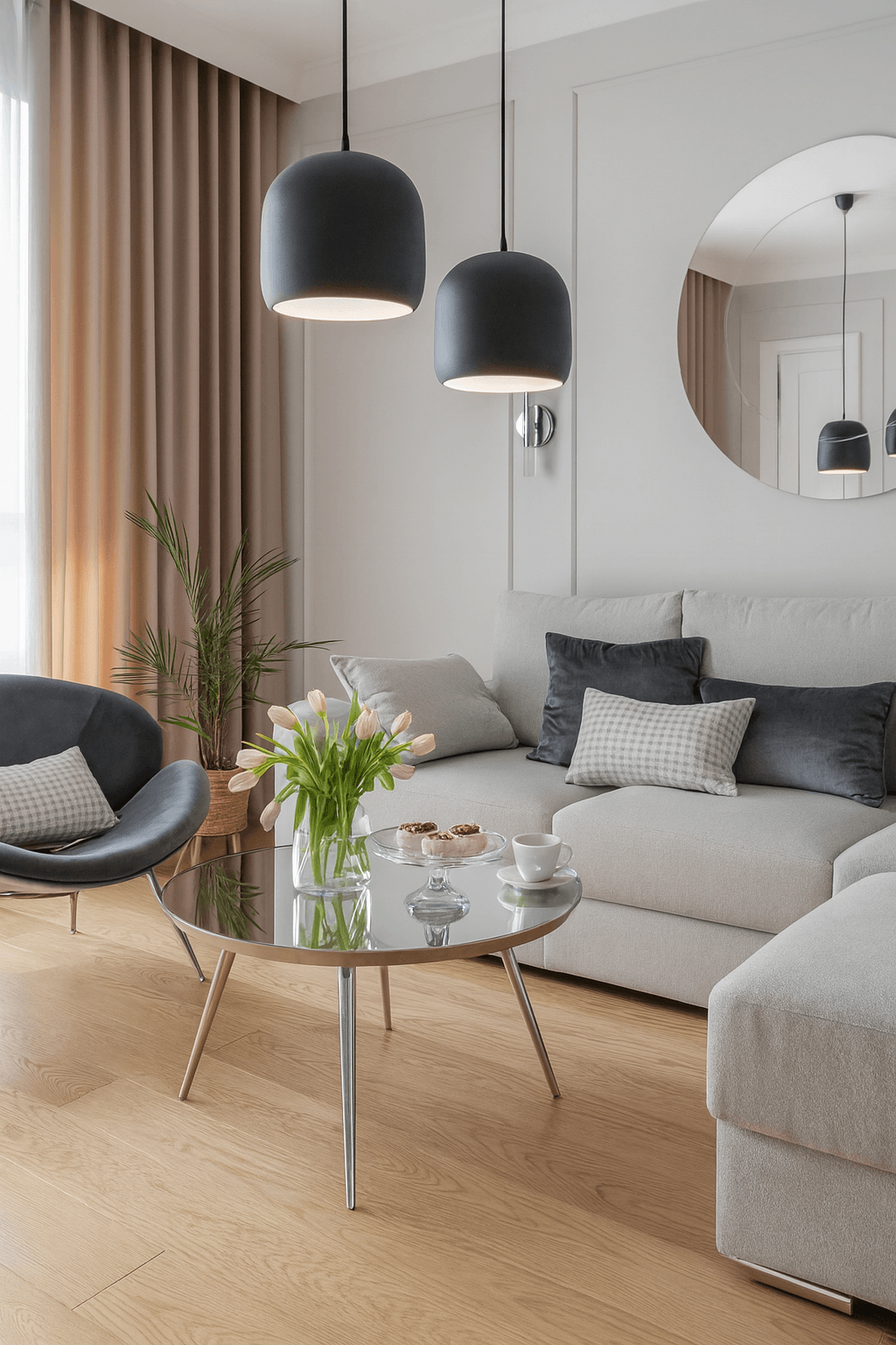 LAMPA WISZĄCA ALUMINIOWA ORIONIS M CZARNA