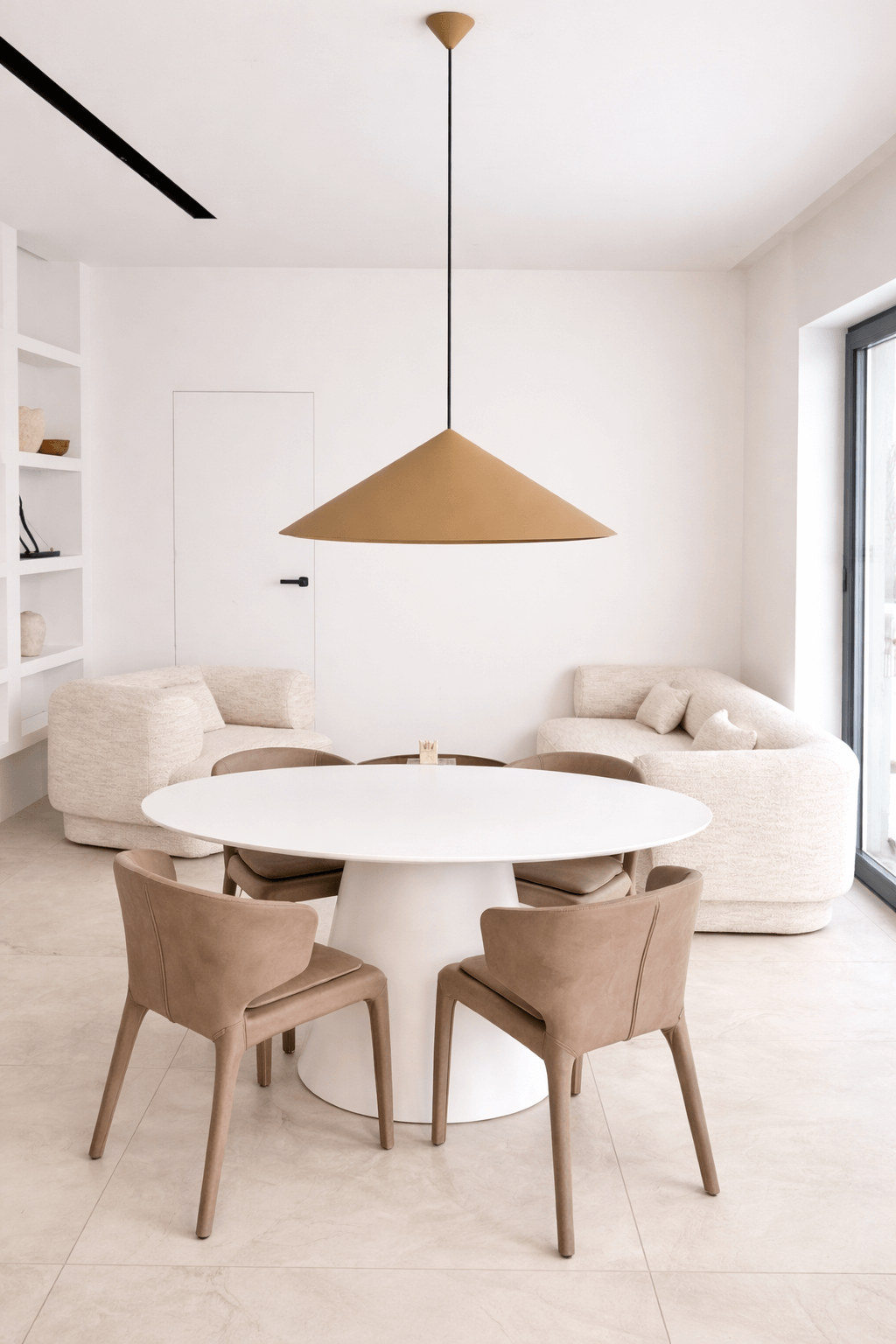 LAMPA WISZĄCA ALUMINIOWA LUMIRRA  BRĄZOWA