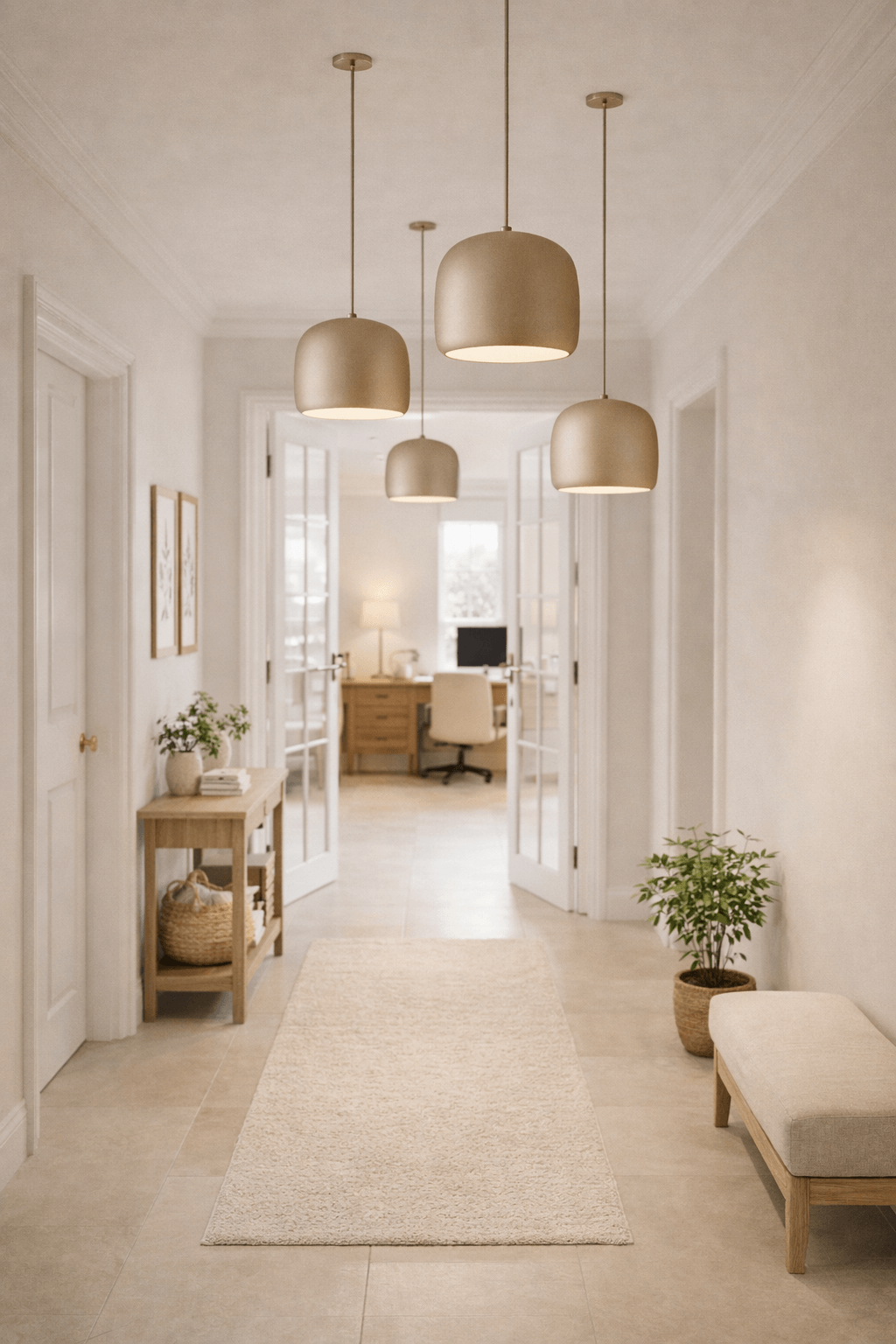 LAMPA WISZĄCA ALUMINIOWA ORIONIS M SZAMPAŃSKA