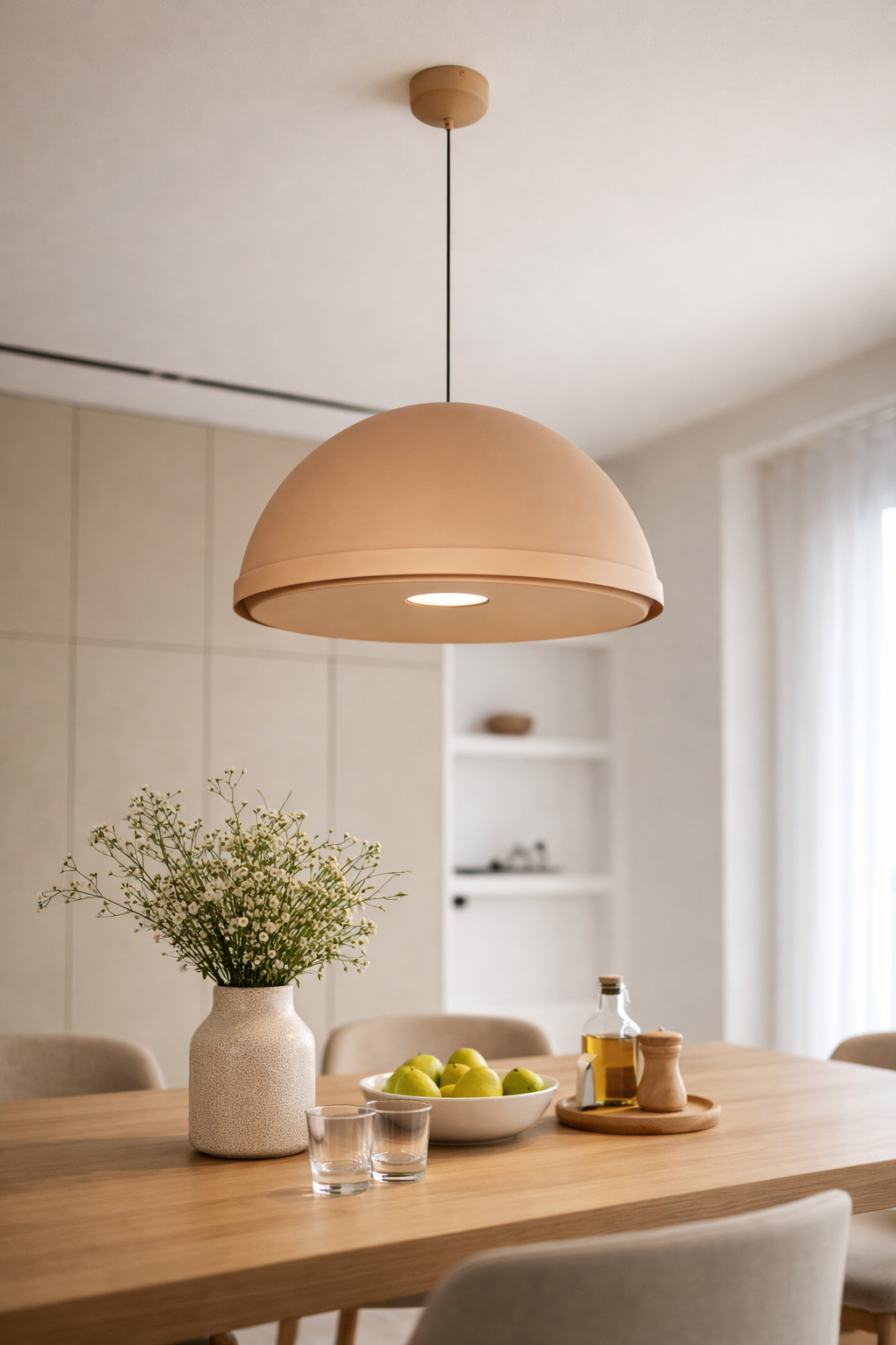 LAMPA WISZĄCA ALUMINIOWA ZORANIA SZAMPAŃSKA