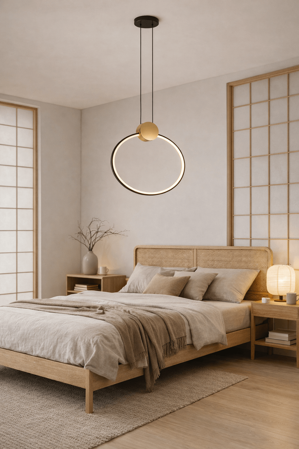 LAMPA WISZĄCA ZAFIRO L  MOSIĄDZ  CZERŃ