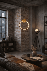 LAMPA WISZĄCA ZAFIRO S  MOSIĄDZ  CZERŃ