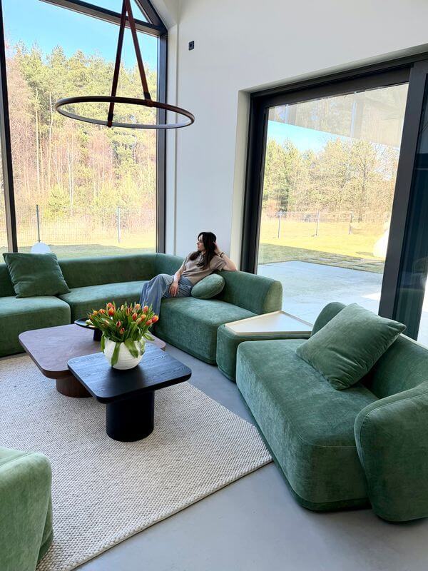 5-CZĘŚCIOWA MODUŁOWA SOFA AMARONE LUX – ZIELONA