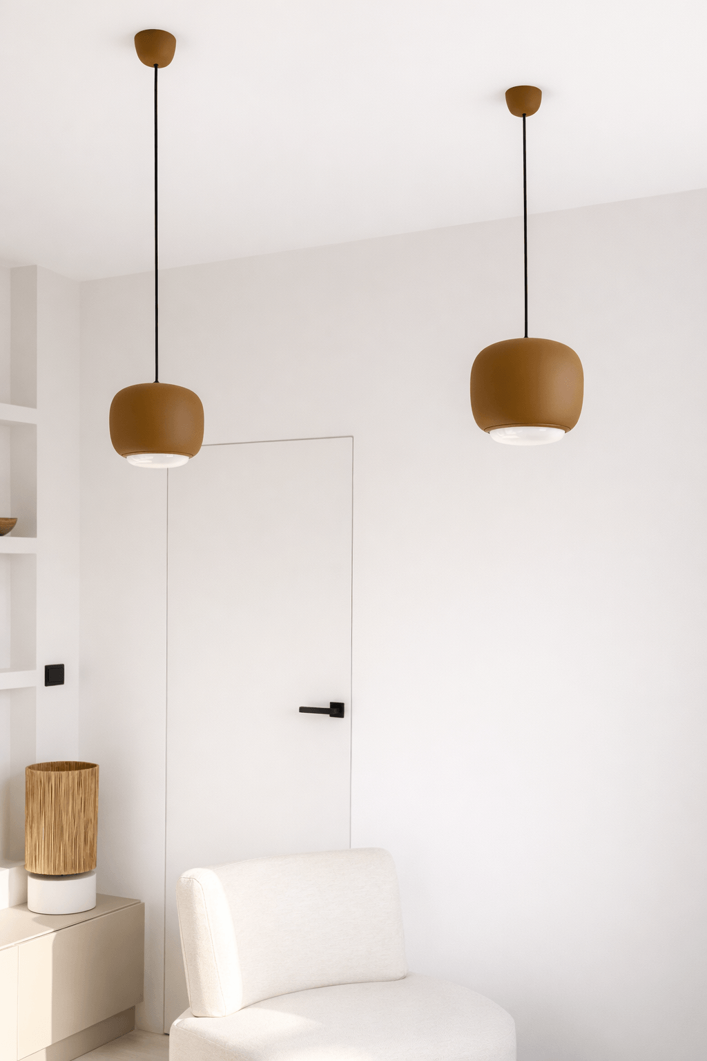 LAMPA WISZĄCA ALUMINIOWA ORIONIS S BRĄZOWA