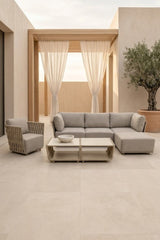 ZESTAW 6 CZĘŚCIOWY JASNOSZARY SERANO LOUNGE