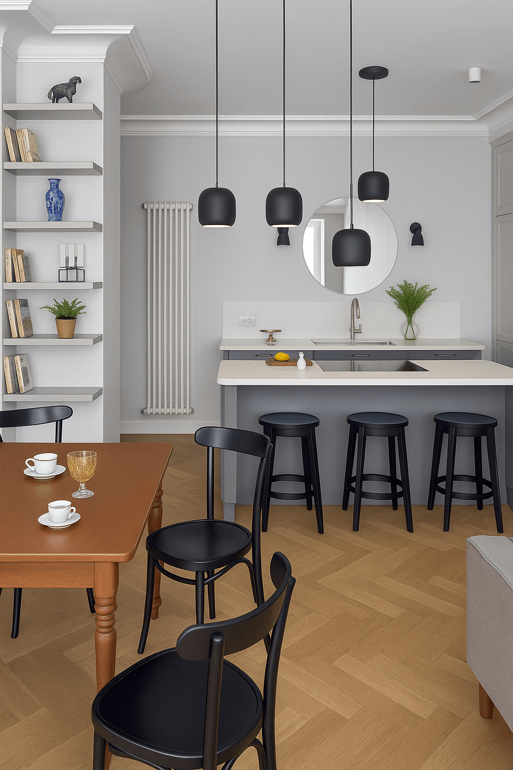 LAMPA WISZĄCA ALUMINIOWA ORIONIS M CZARNA