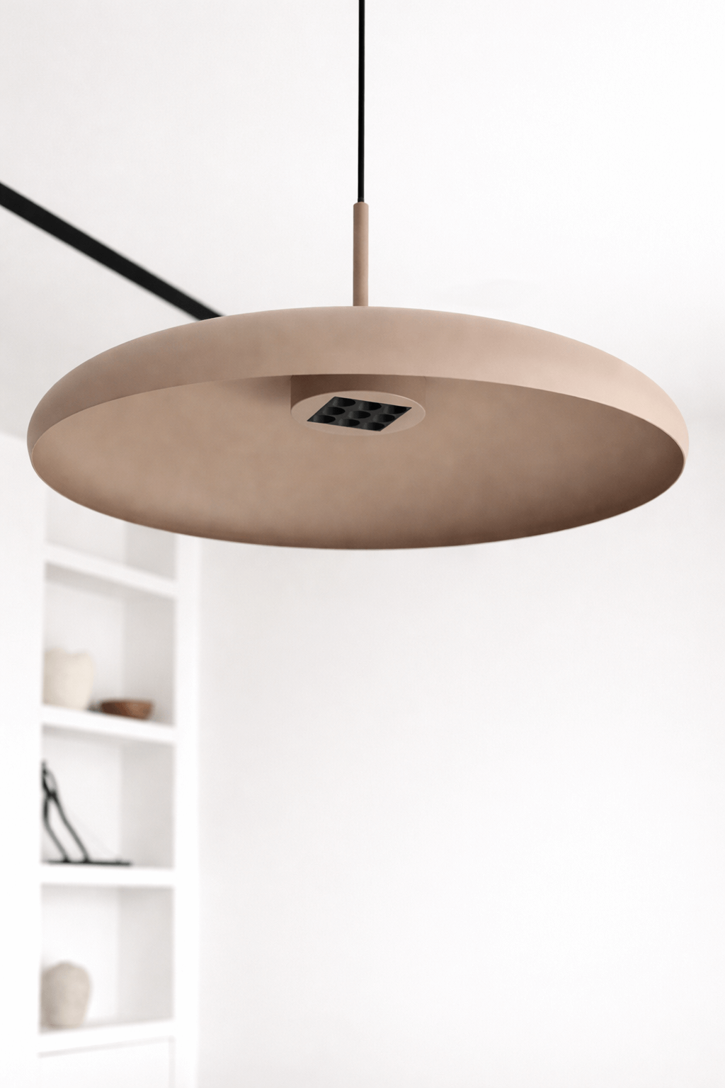 LAMPA WISZĄCA ALUMINIOWA METEORRA SZAMPAŃSKA