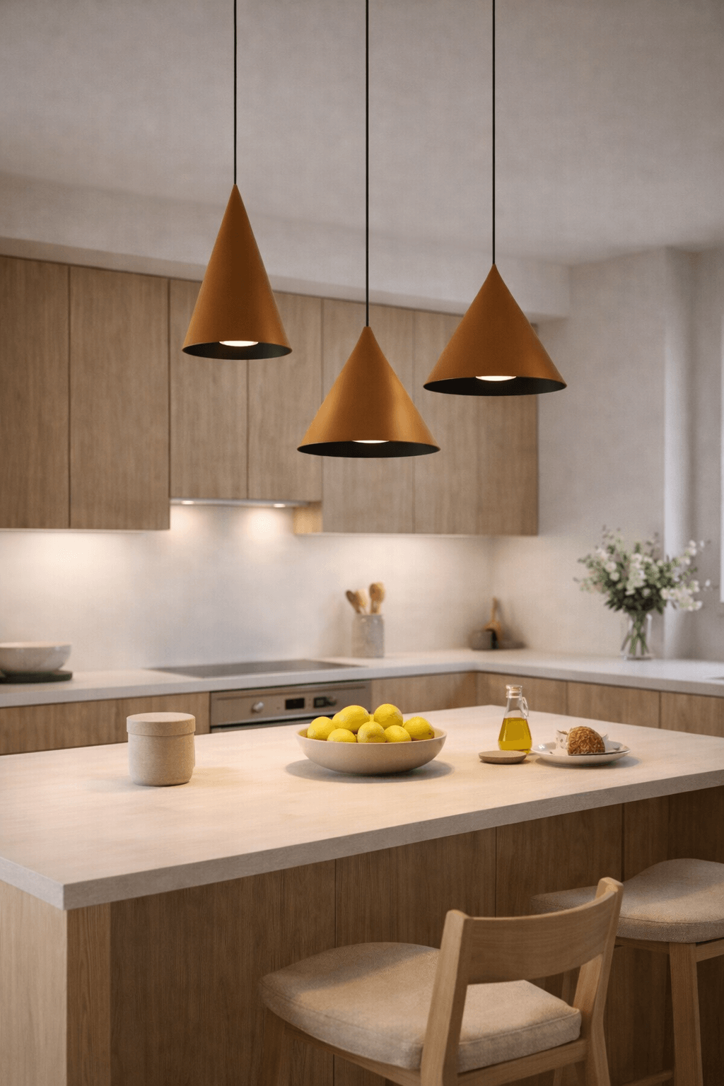 LAMPA WISZĄCA ALUMINIOWA LUMIRRA  BRĄZOWA