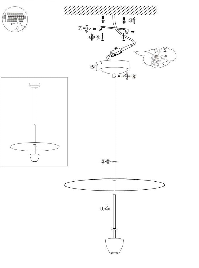 LAMPA WISZĄCA ALUMINIOWA ALTANORA CEGLASTY BRĄZ