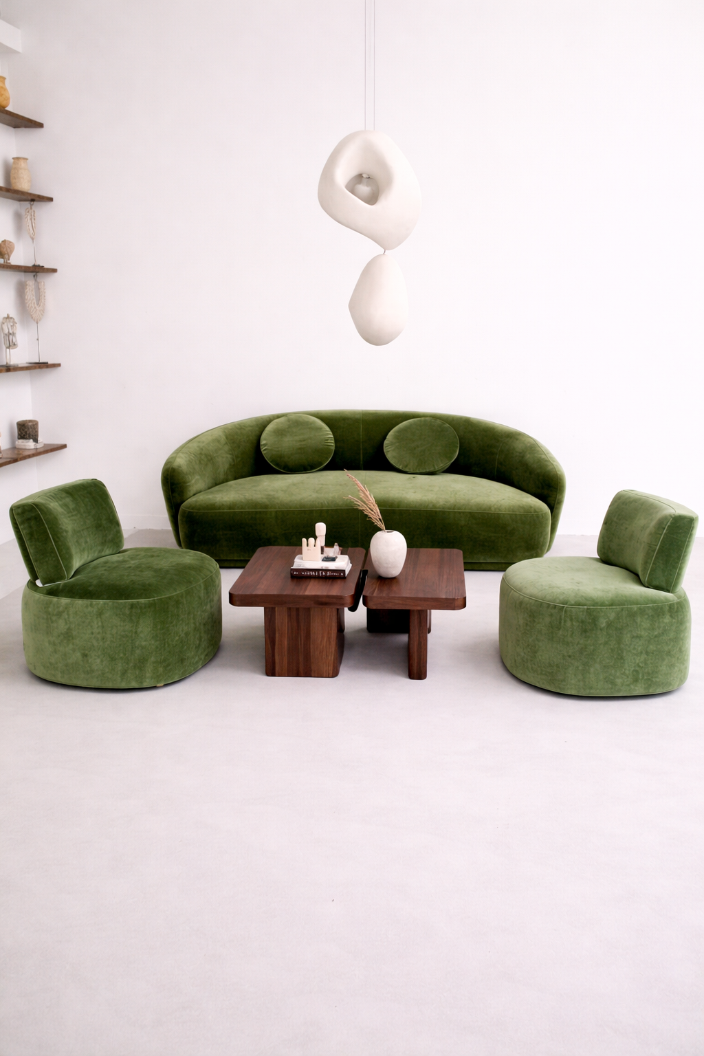 ZESTAW WYPOCZYNKOWY AMARONE VITA ZIELONY SOFA 2-OSOBOWA I 2 FOTELE