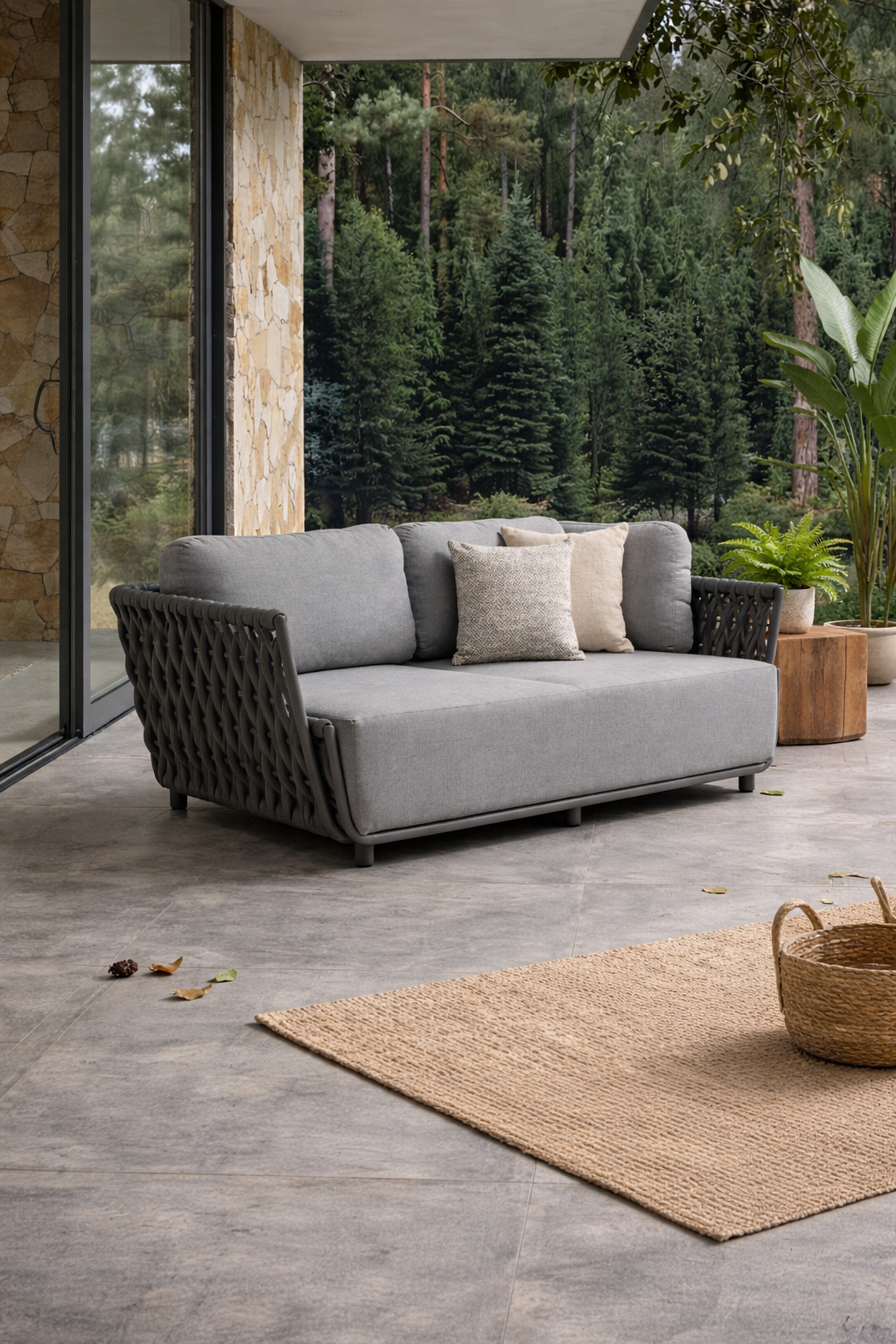 SOFA 3- OSOBOWA SZARA  SERANO LOUNGE