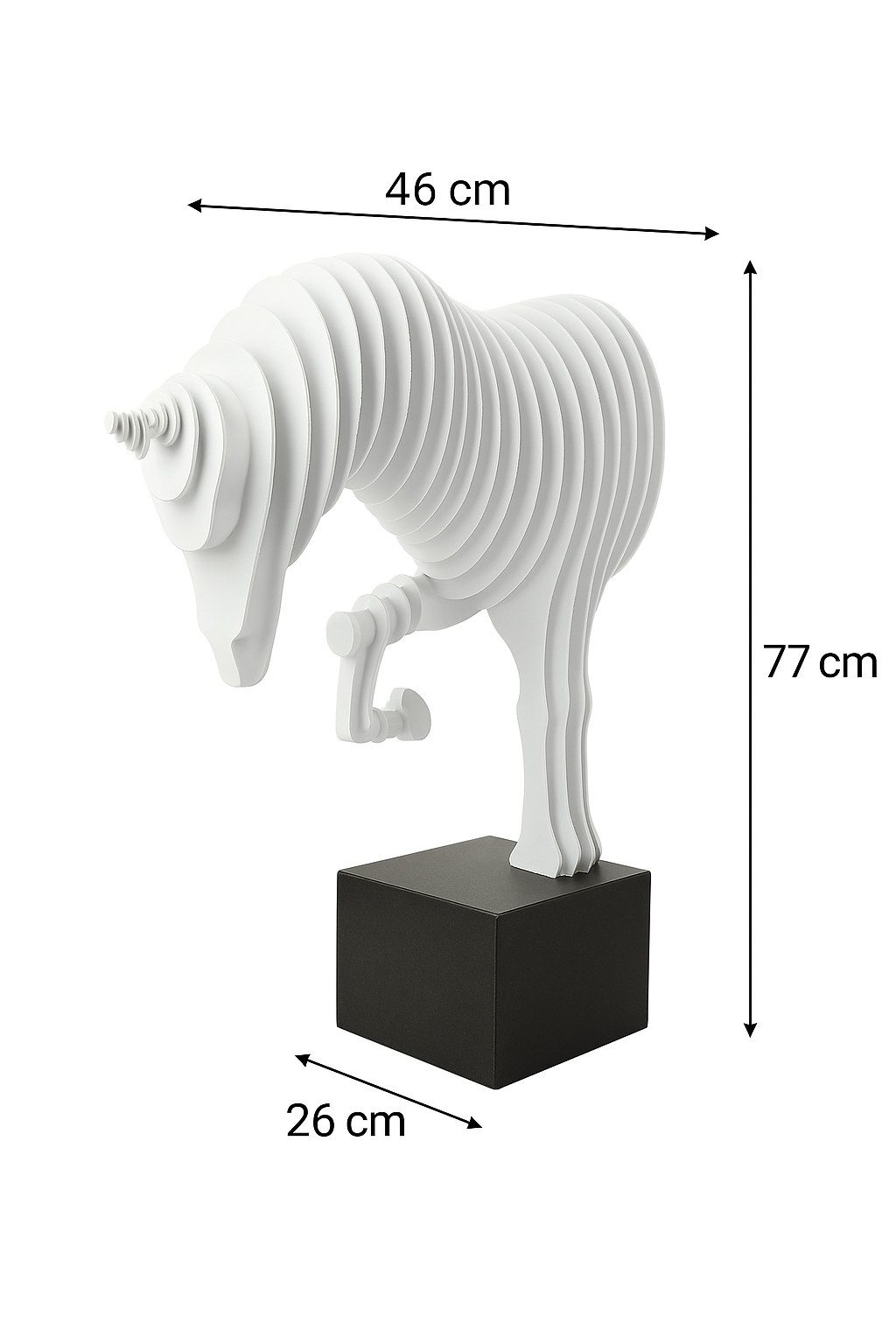 FIGURKA DEKORACYJNA SOLERRO BIAŁY