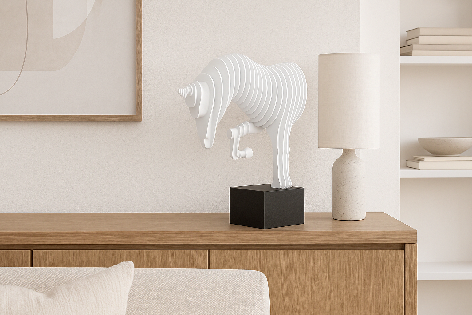 FIGURKA DEKORACYJNA SOLERRO BIAŁY