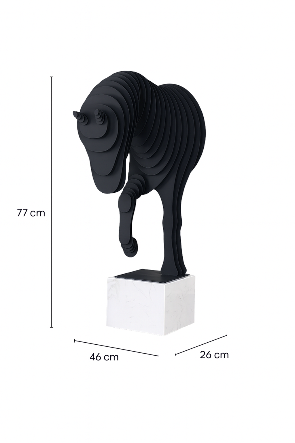 FIGURKA DEKORACYJNA SOLERRO SZARY