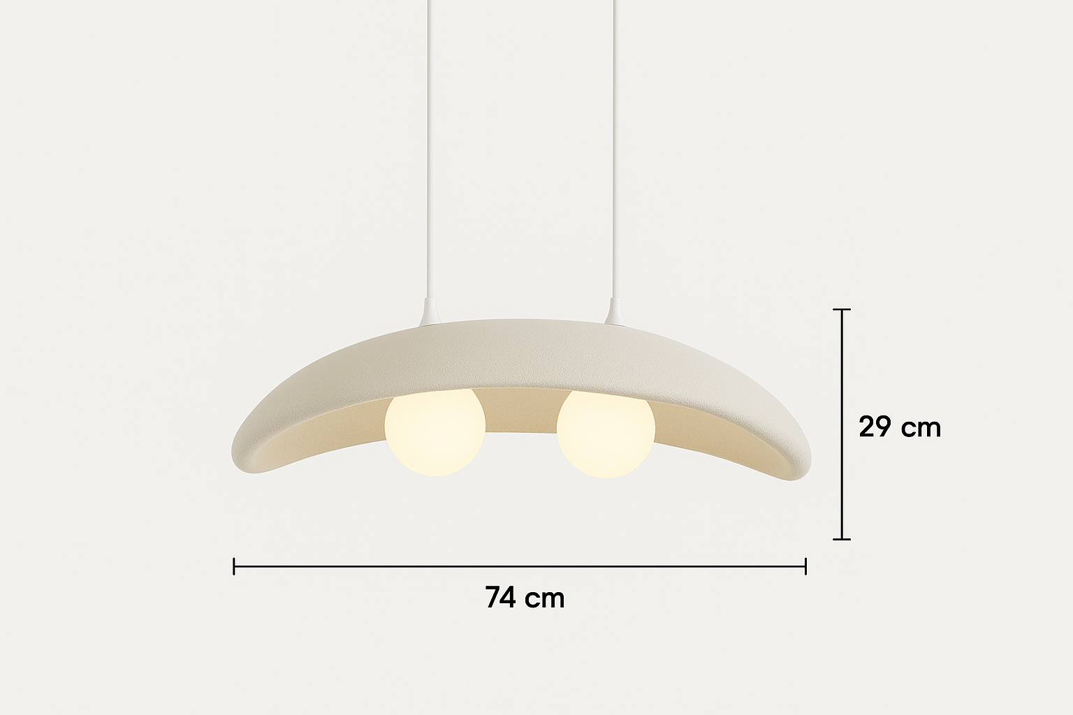 LAMPA WISZĄCA SHIRO BIAŁA