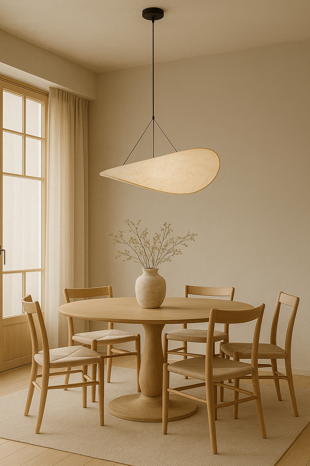 LAMPA WISZĄCA HIKARI S BIAŁA