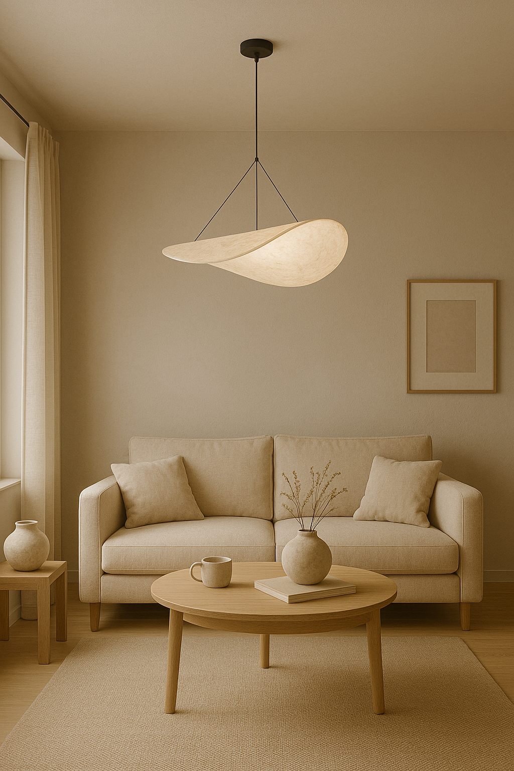 LAMPA WISZĄCA HIKARI M BIAŁA