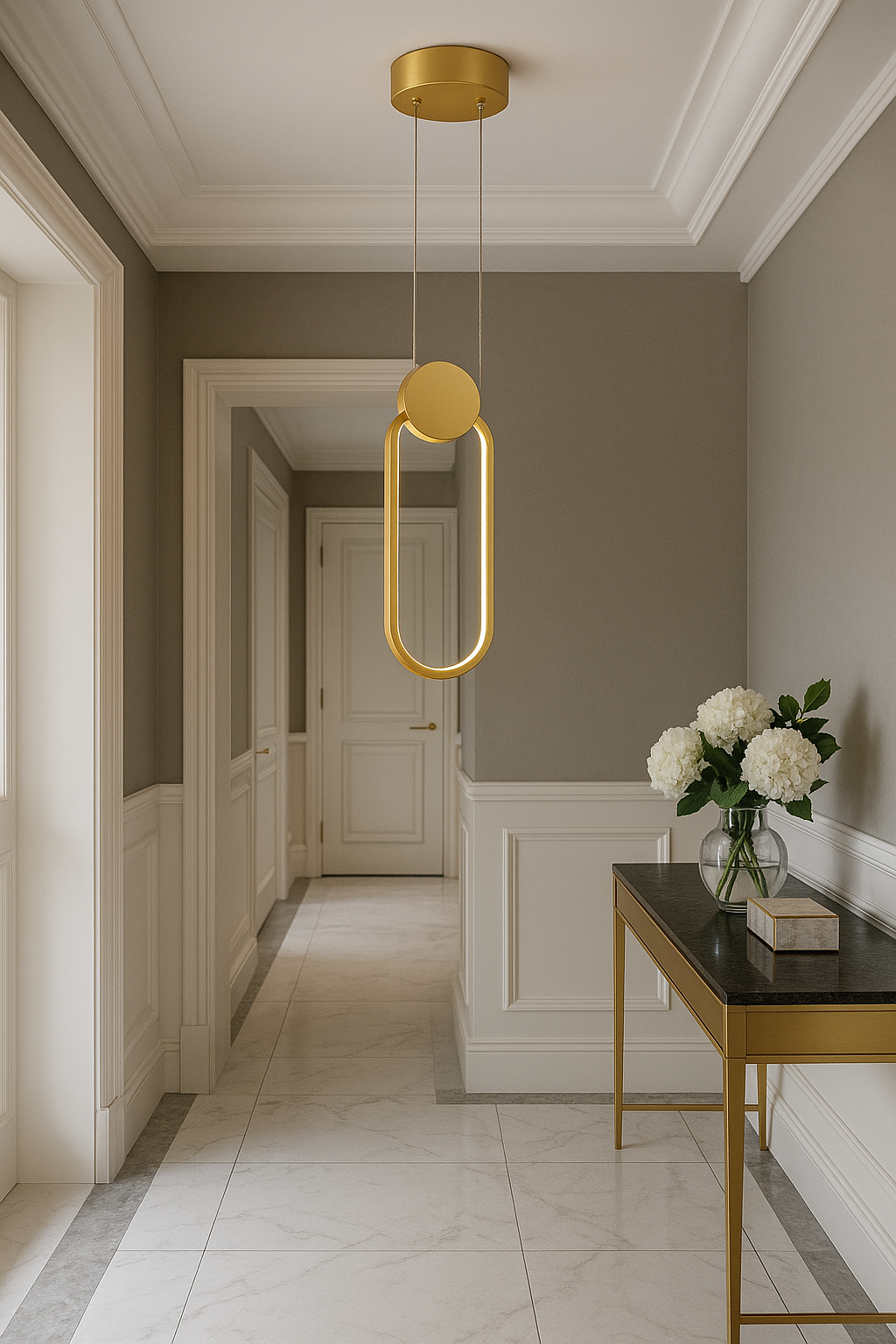 LAMPA WISZĄCA CASTORO ZŁOTA