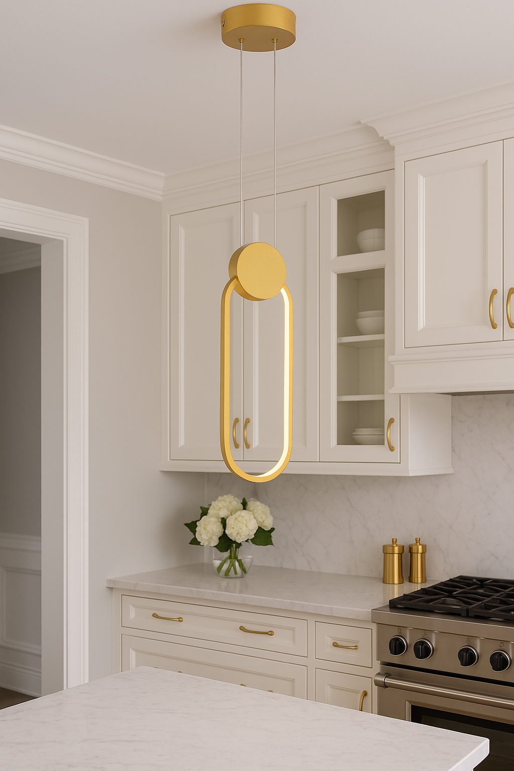 LAMPA WISZĄCA CASTORO ZŁOTA