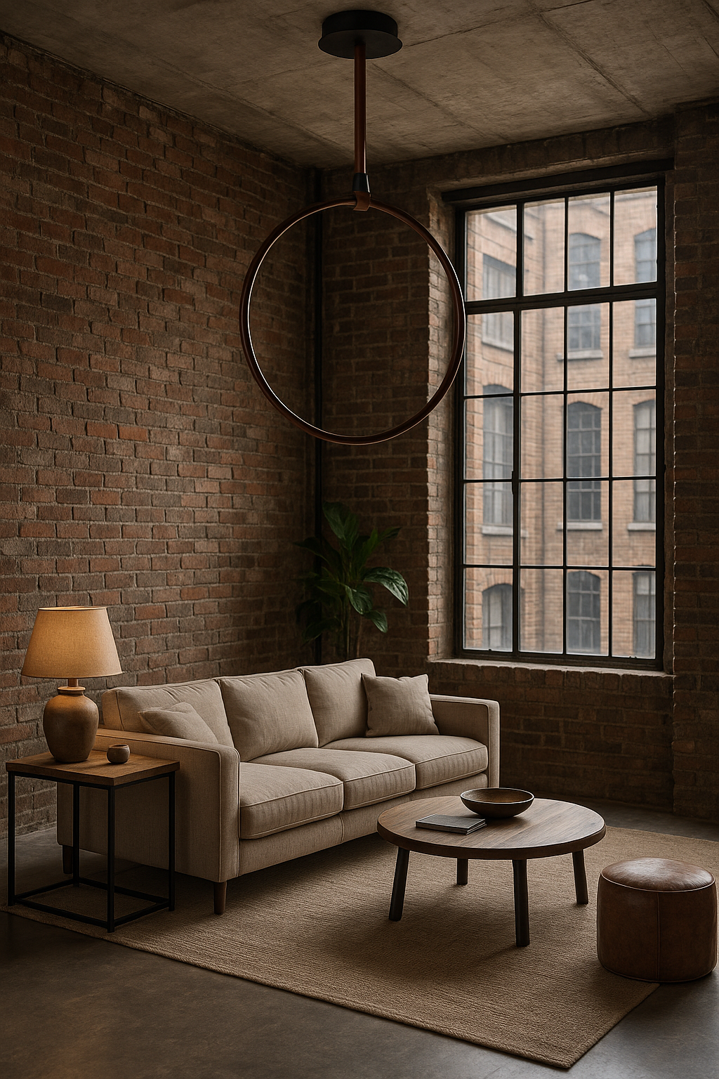 LAMPA WISZĄCA MARENTA M  IMITACJA DREWNA