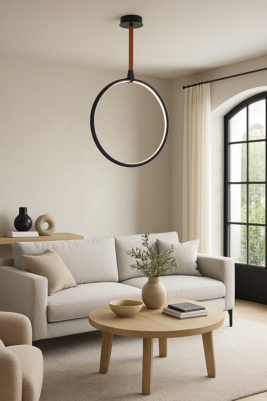 LAMPA WISZĄCA MARENTA M CZARNA