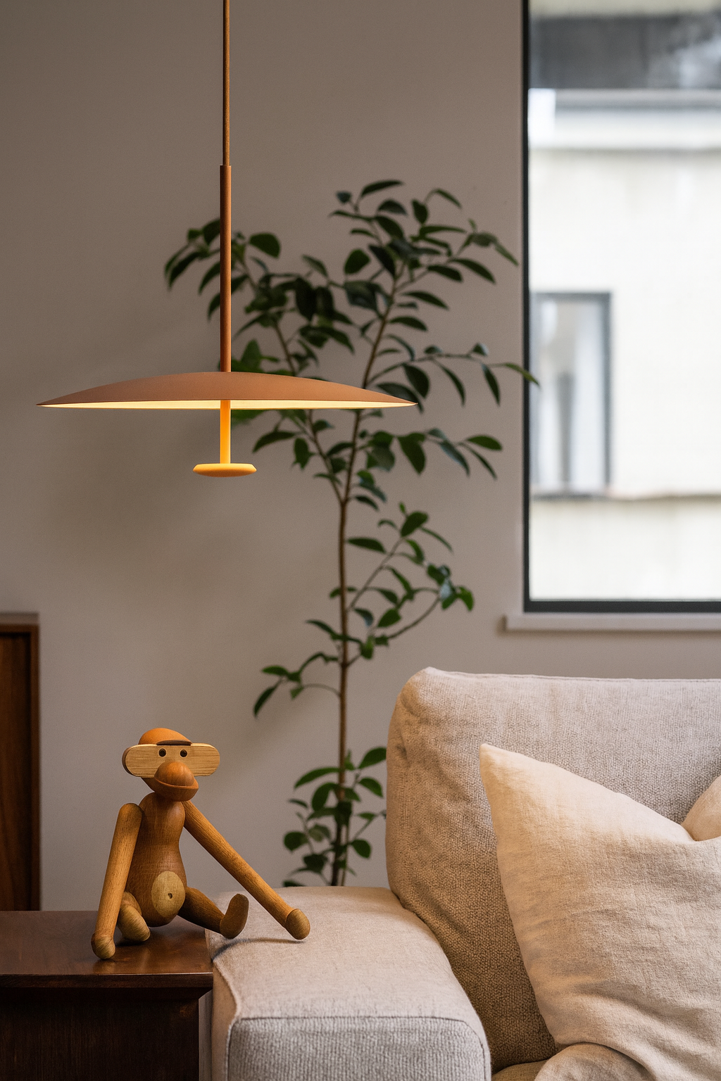 LAMPA WISZĄCA ASTRELIA  CEGLASTY BRĄZ, MINIMALISTYCZNA ELEGANCJA