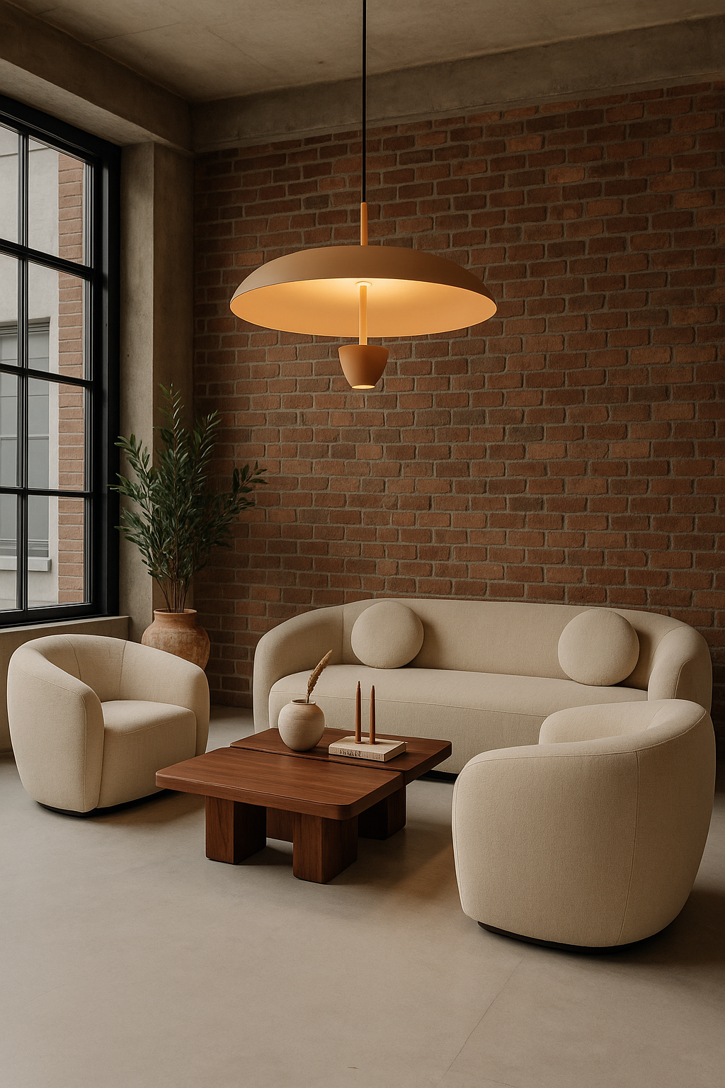 LAMPA WISZĄCA ALUMINIOWA VESPERA BRĄZOWA