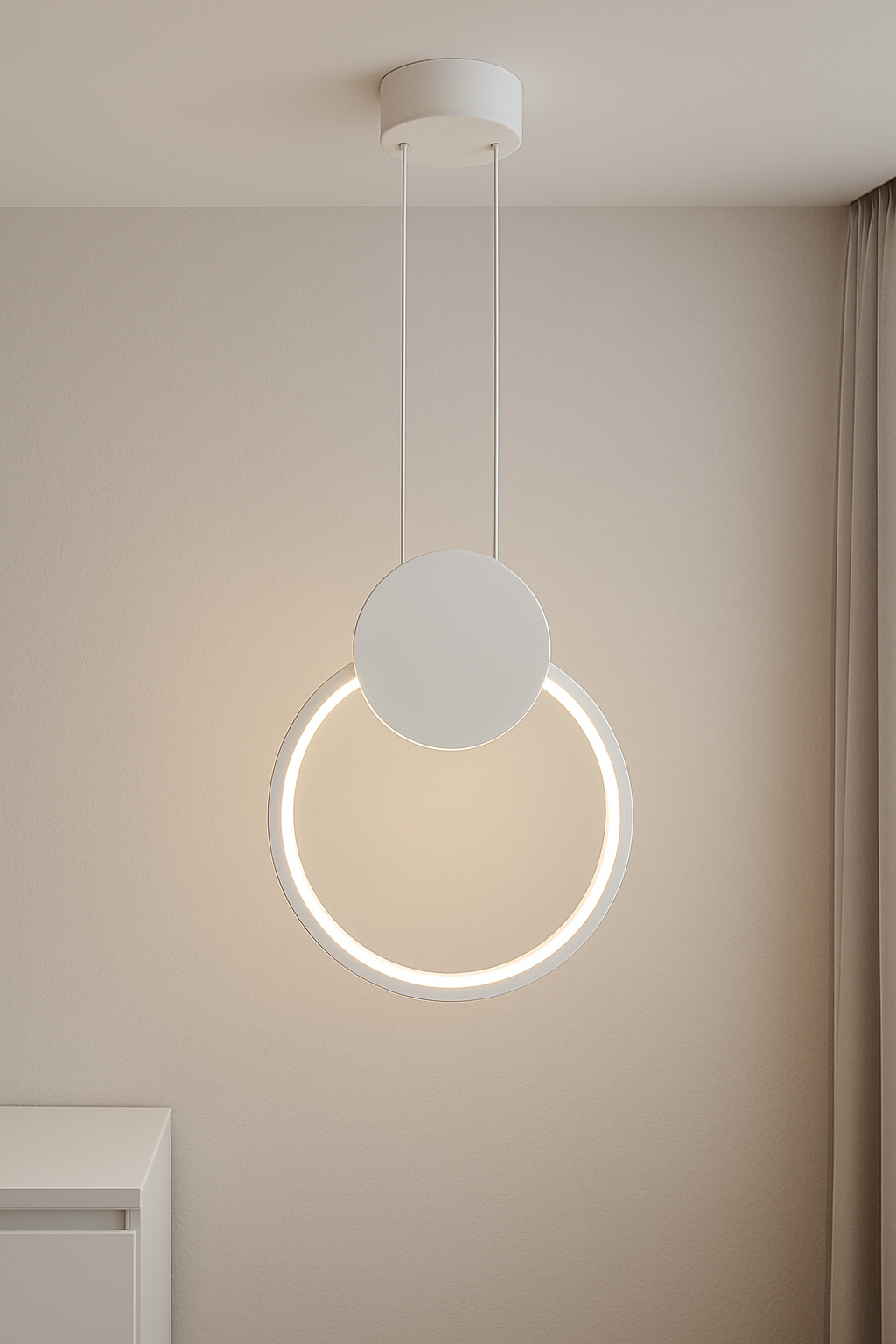 LAMPA WISZĄCA LUMINARIS BIAŁA