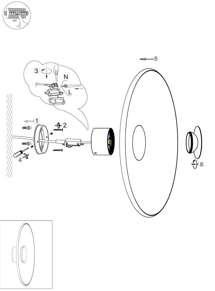 LAMPA ŚCIENNA ALUMINIOWA ECLIPSERA