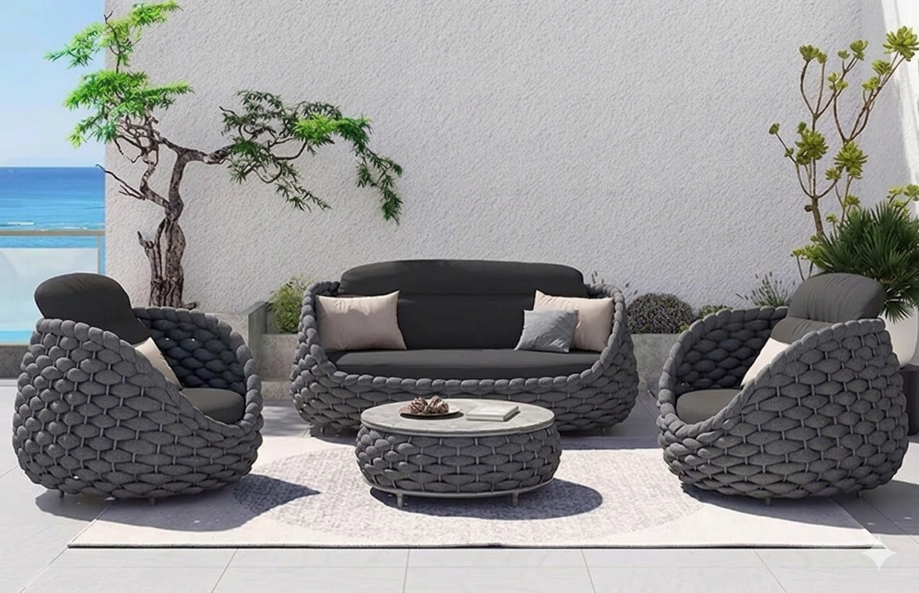 ZESTAW OGRODOWY MARINO LOUNGE SZARY